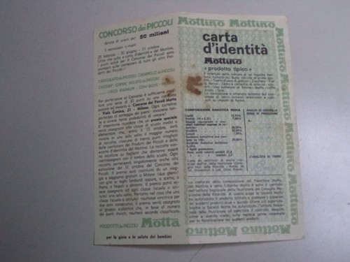 Carta identita motta - carta, d'identita'