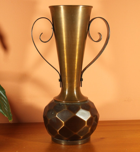 Vaso artistico rame vintage - vaso, in