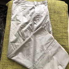 Emporio Armani original pantalone cotone salvia donna tg 46/woman trouser