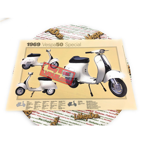 Poster vespa tecnica - poster,