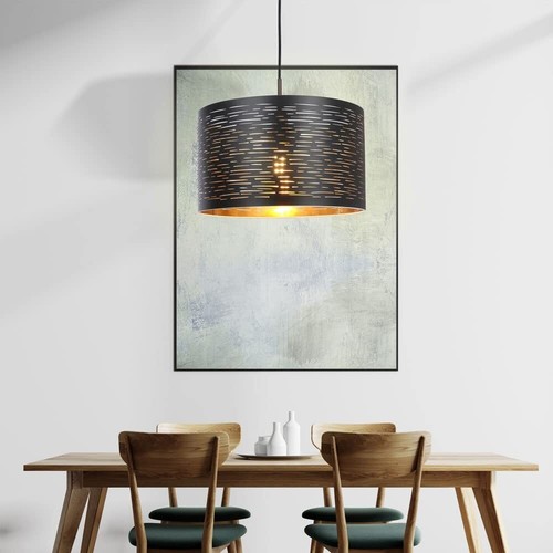 Lampadario metallo nero - in,