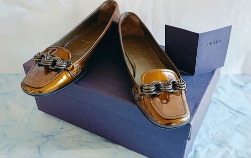 Mocassini prada donna marroni - prada,