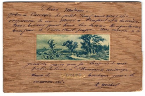 Cartolina legno delft - in,