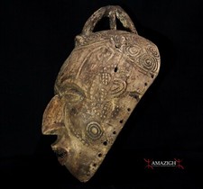 Eccezionale vecchia maschera femminile Ibgo fine - Nigeria meridionale