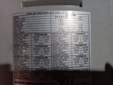 Scheda Unità Esterna Pompa Di Calore Daikin , Modello RXS50BVMB.