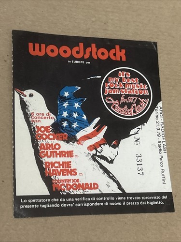 Biglietto concerto woodstock - biglietto,