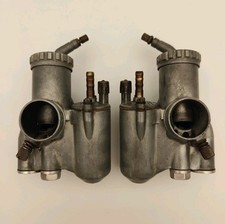 Coppia carburatori BMW R67/2 R67/3 Bing d'epoca 1/24/141 e 1/24/142 rari rari!