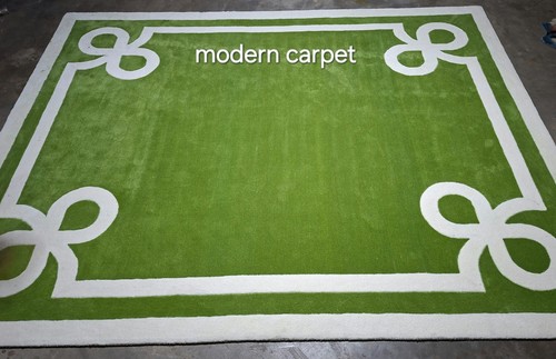 Tappeto moderno verde 8x10