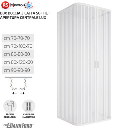 Cabina box doccia quadrato pvc - quadrato,