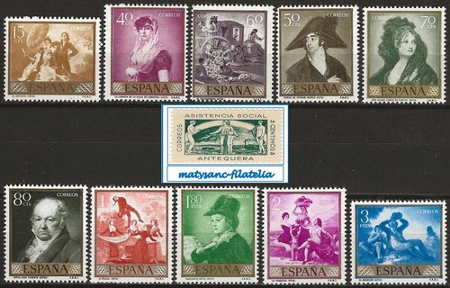 España 1958 edifil 1210 1219 - espaÑa, 1210/1219