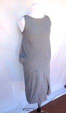 Abito Romeo Gigli twist+pout maglia L Italia vintage Y2K nero+bianco Comme des Garcons