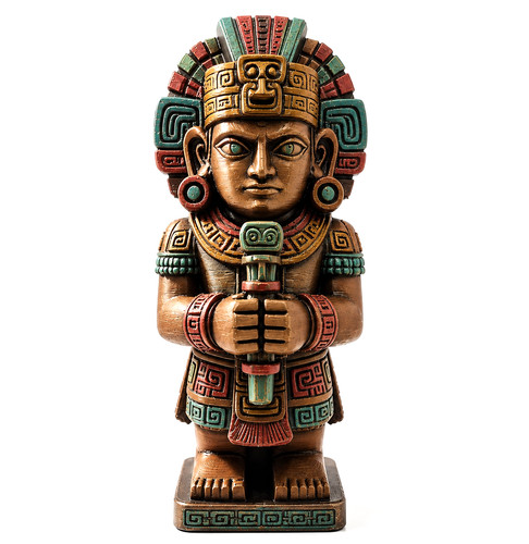 Statua guerriero azteco stampo