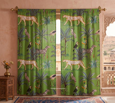 Set 2 Pezzi Tende VERDE Blocco