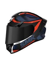 CASCO INTEGRALE SMK TYPHOON NERO OPACO/VIOLA/ARANCIONE TG M COD. MA276