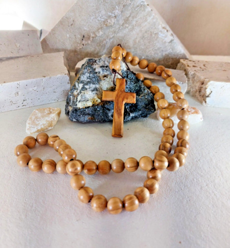 Croce collana ciondolo ulivo - collana,
