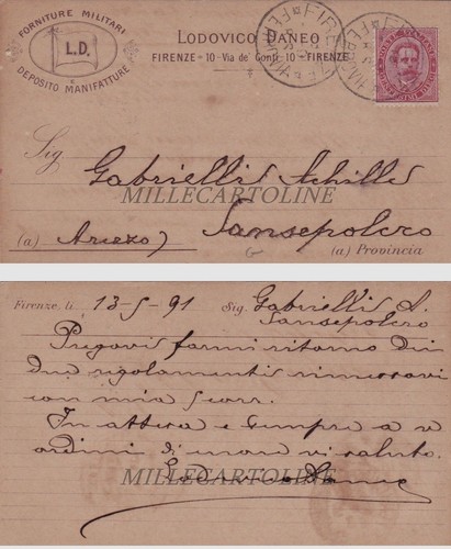 Firenze 1891 testatina - 1891,