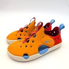 Nike Sunray Protect 4 sandali da passeggio arancione buccia Picante rosso taglia US12C EU29,5