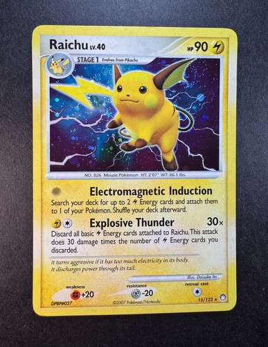 2007 pokemon raichu - pokemon, diamond
