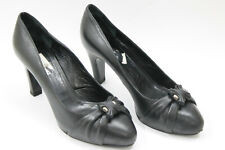 Scarpe donna Max Mara taglia 8,5 Europa 39 pelle nera S7609