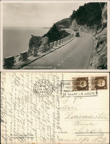 Cartolina trieste - cartolina,