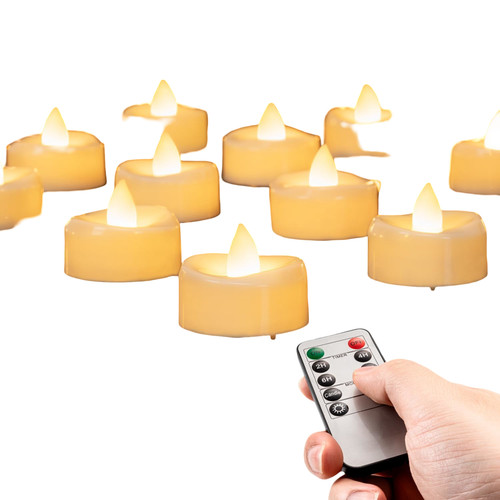 Set candele led blu - set, senza