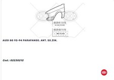 PARAFANGO SINISTRO AUDI 80