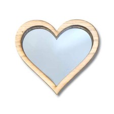 Legno Cornice Cuore Specchio