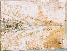 Flame Figured 5A legno di acero 0963 liutaio FRECCIA NERA piano chitarra 22,5x 17x .625