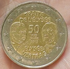 Pièce 2 euros  traité de