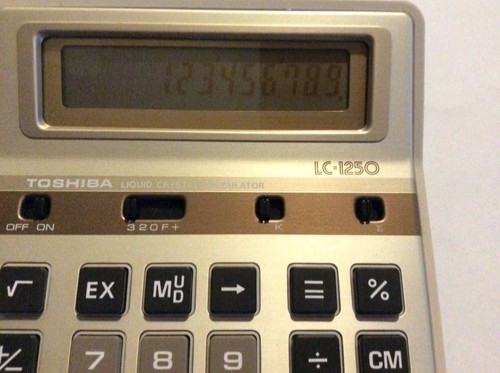 Toshiba lc1250 calcolatrice - lc1250,