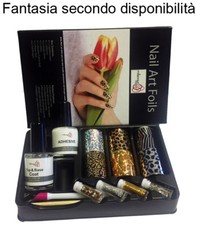 Fogli pellicole decorazione unghie base coprente adesivo glitter spingi cuticole