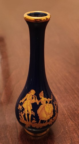 Vaso vintage miniatura limoges - vaso,
