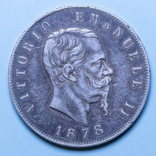 VITTORIO EMANUELE II 5 LIRE
