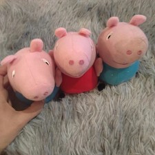 Peluche 3 set Peppa Pig George