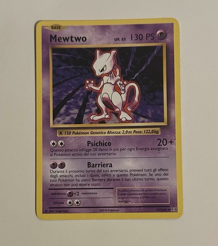 Mewtwo prima edizione 2016 - mewtwo,