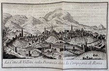 THOMAS SALMON LA CITTA DI VELLETRI CAMPAGNA DI ROMA 1759