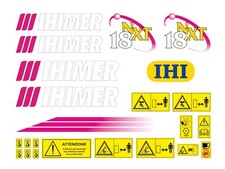 KIT ADESIVI ESCAVATORE IHIMER 18 NXT
