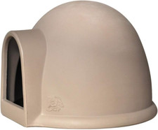 Cuccia Per Cani Mod. Igloo Misura Media Finitura Tortora 65x50h Cm.