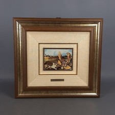 Quadro Serigrafia Su Lastra Argento Antonio Ligabue Gatto Con Nibbio 250/333