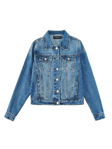 Giacca jeans giubbino corto