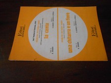 spartiti musicali vintage-LA CANTA -UNA CHITARRA E UN FIORE -EDITORI ASSOCIATI 