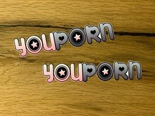 2 adesivi YOUPORN sticker cult porno auto airride low deep sex FUN V8 #943