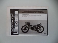 advertising Pubblicità 1977 MOTO MORBIDELLI 125 F.LLI ORSENIGO