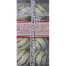 PALLINE DI NATALE SFERE ORO 7cm 8pz