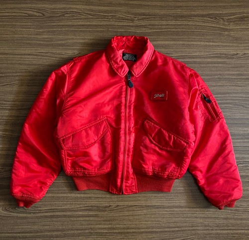Giacca bomber vintage rosso - giacca,