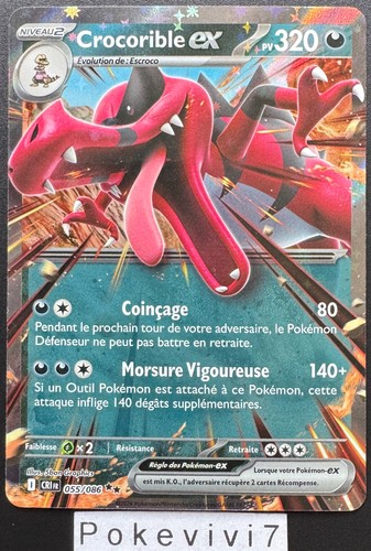 Carte pokemon crocorible - pokemon,