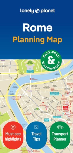 Lonely planet rome city map - lonely,