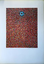 Serigrafia di Achille Incerti "Il Tifo"