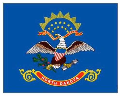 North dakota flag 5ft - north,