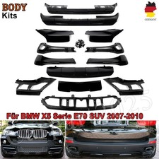 Set anteriore posteriore nero lucido adatto per BMW X5 E70 07-10 bodykit MP Style labbro